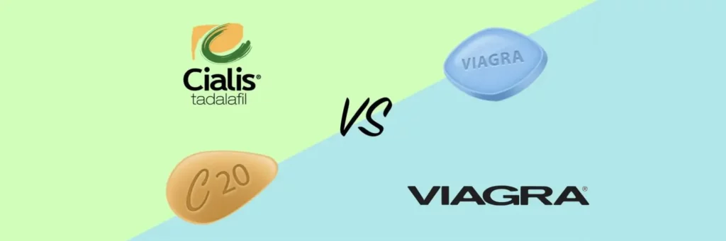 Cials and Viagra tablets as comparison image