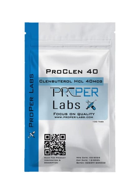 "ProClen 40" Clenbuterol tablets by Proper Labs