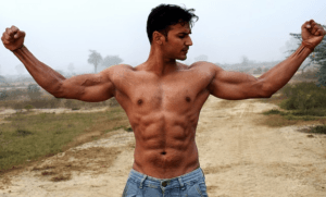 a healthy looking man, posing