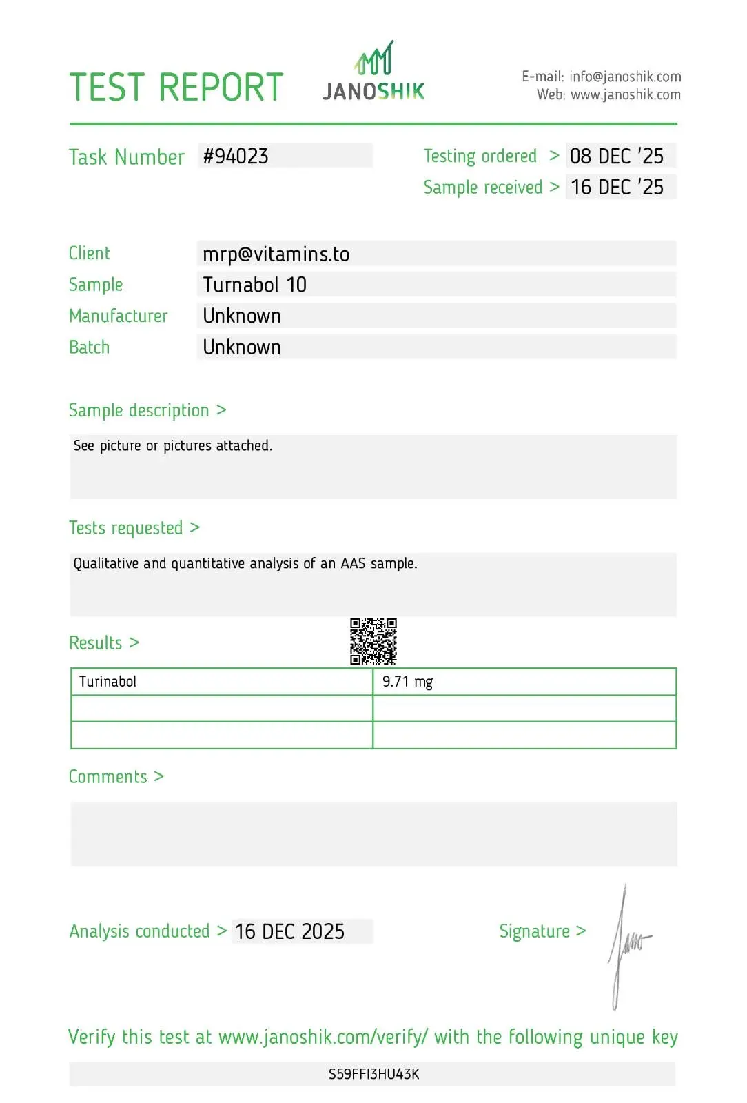 Turinabol – Pharmaqo Labs [10mg/100tabs]