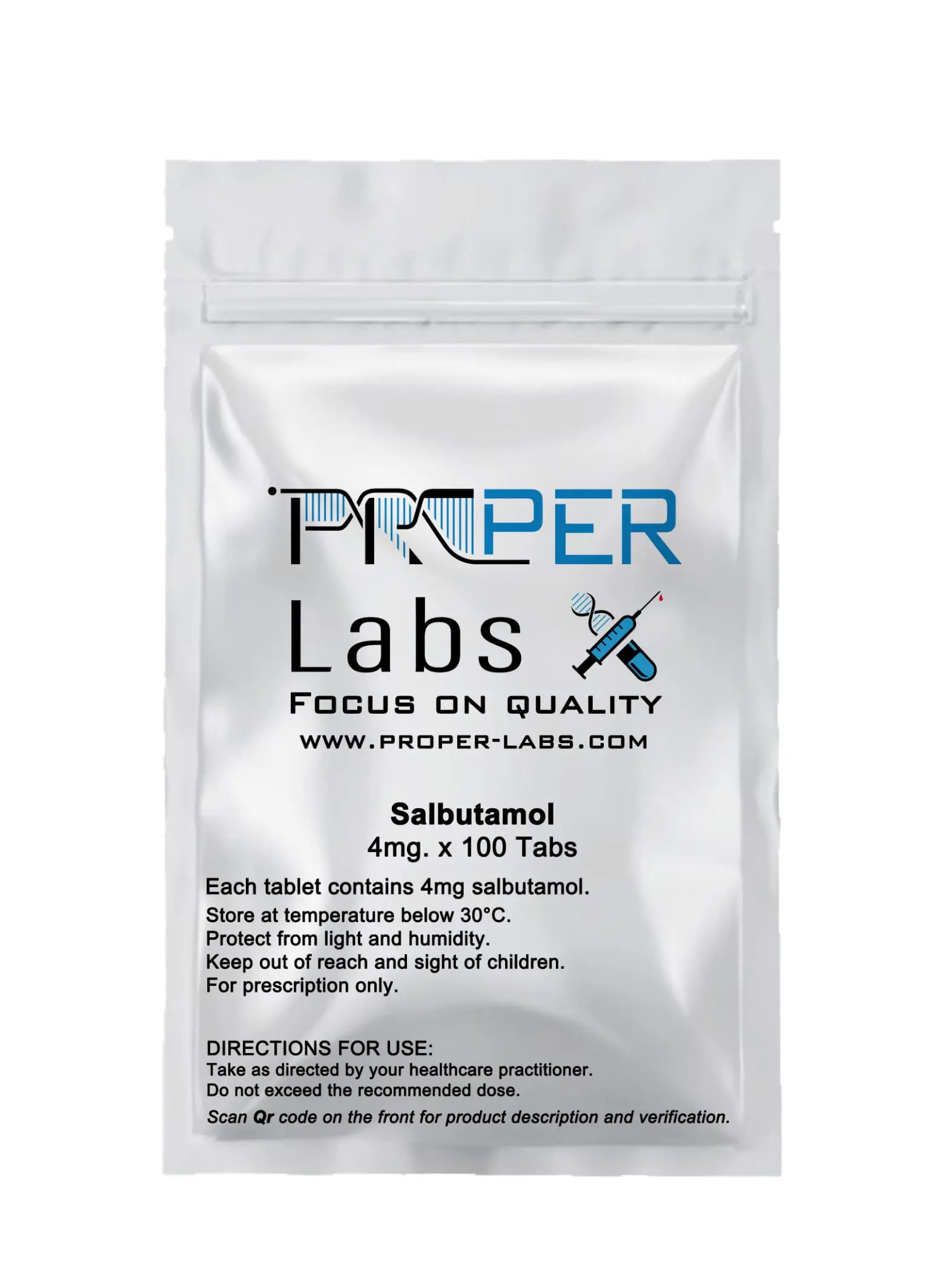 Salbutamol – Proper Labs [100Tabs/4mg]