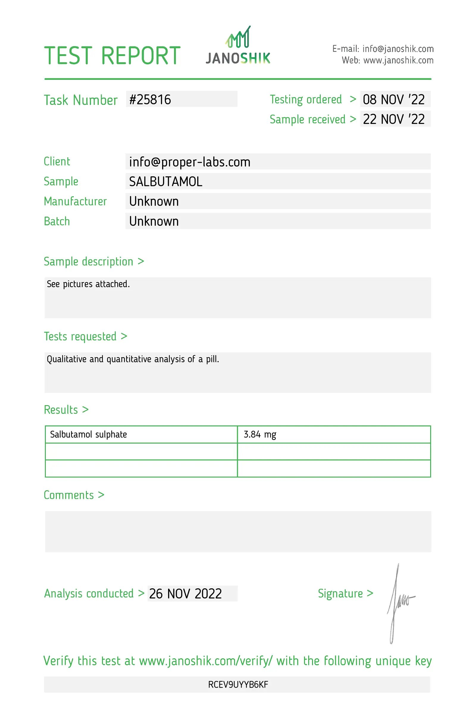 Salbutamol – Proper Labs [100Tabs/4mg]