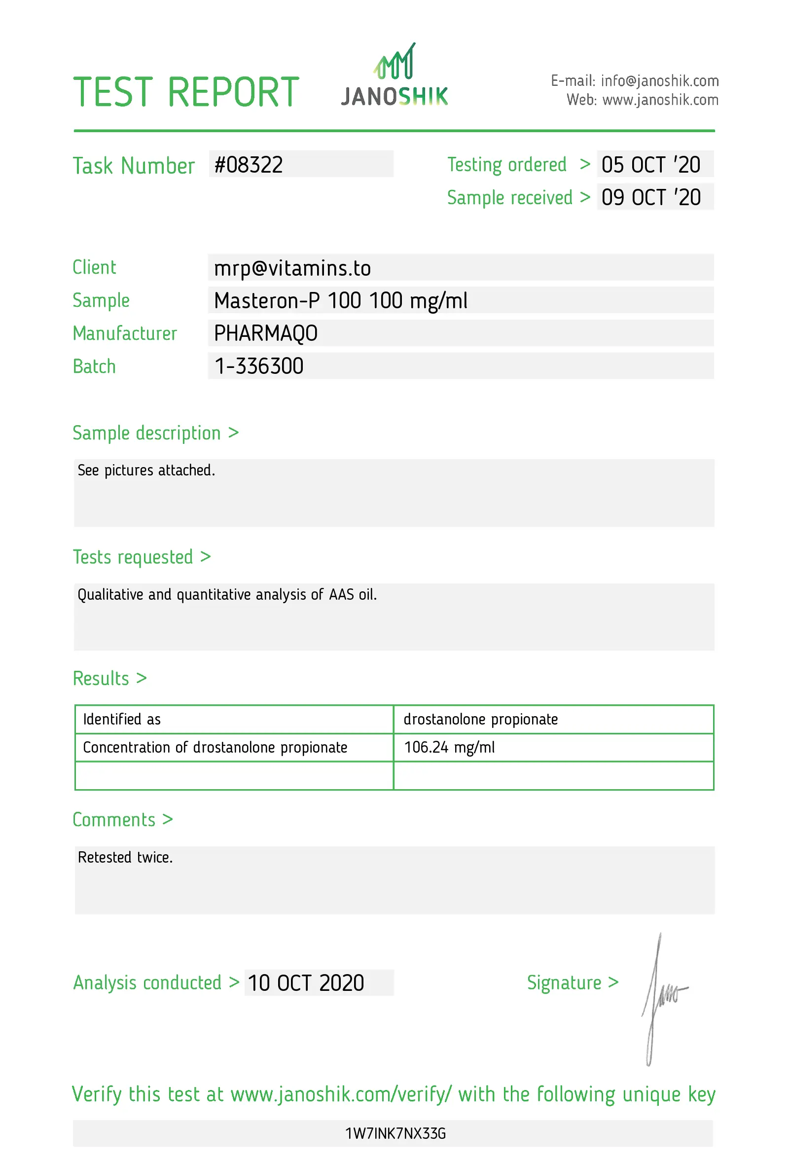 Drostanolone-P 100 – Pharmaqo Labs