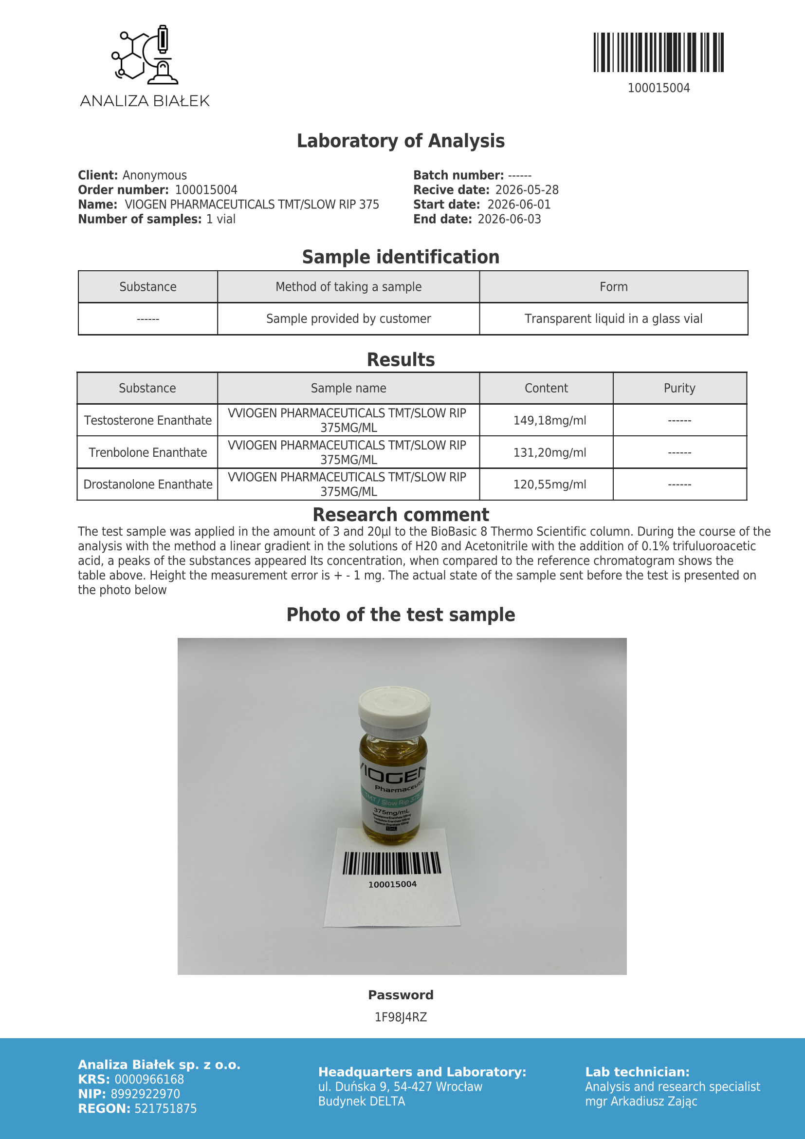TMT Slow Rip  375 - Viogen