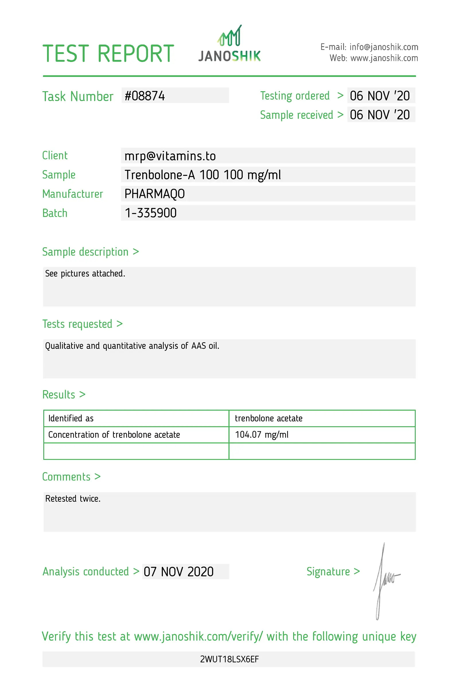 Trenabolone Ace. – Pharmaqo Labs