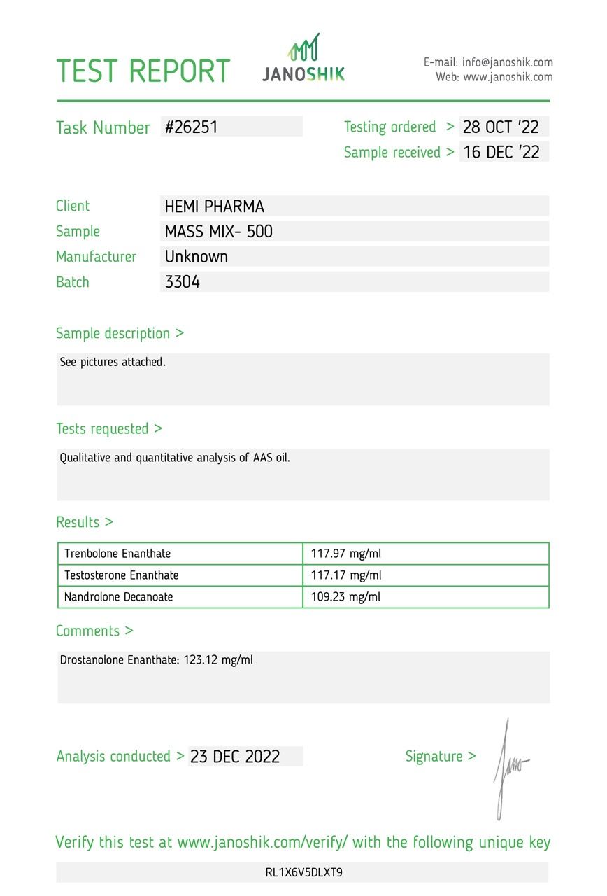 Mass Mix 500 - Hemi Pharma