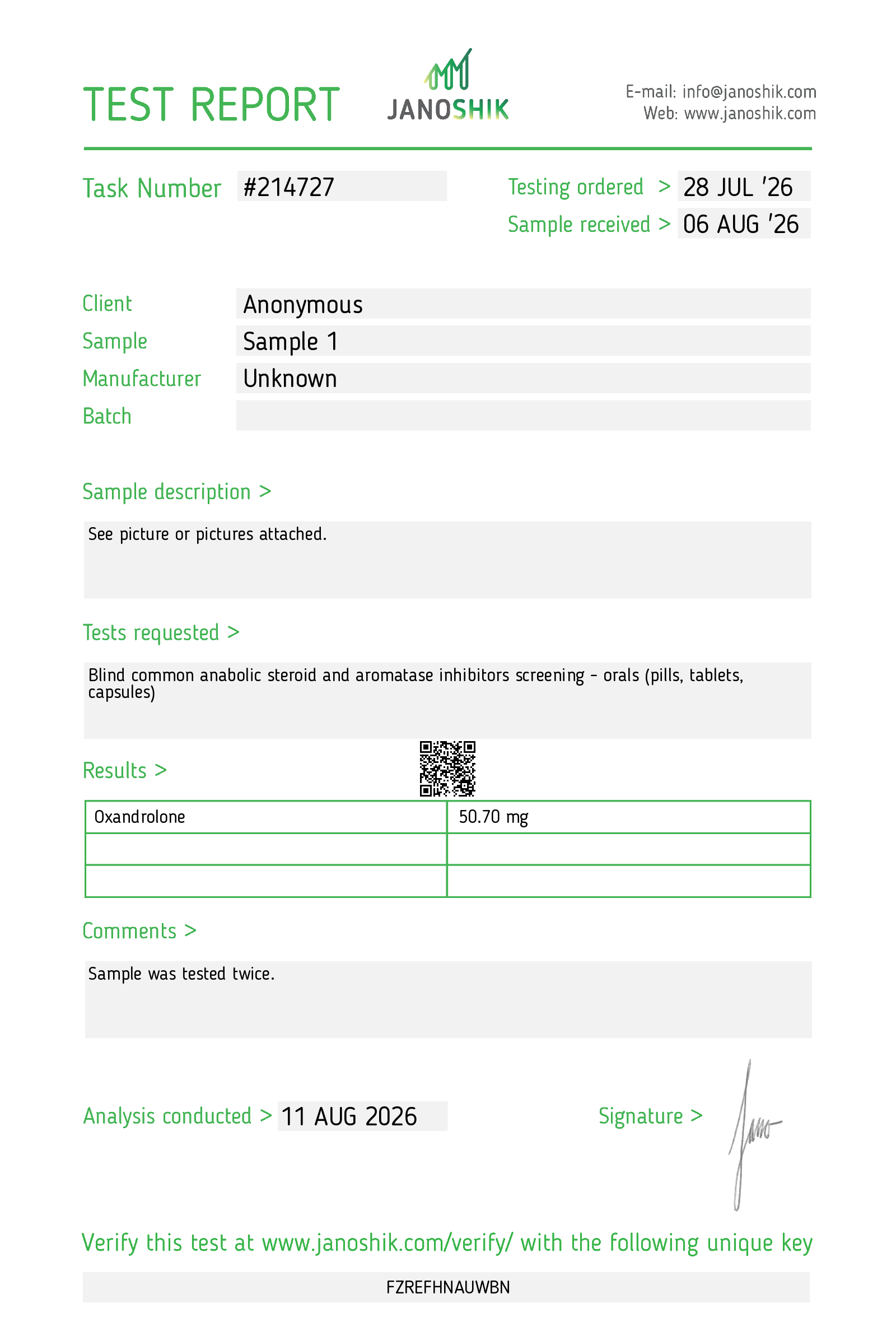 Anavar50 – Proper Labs [60tabs/50mg]