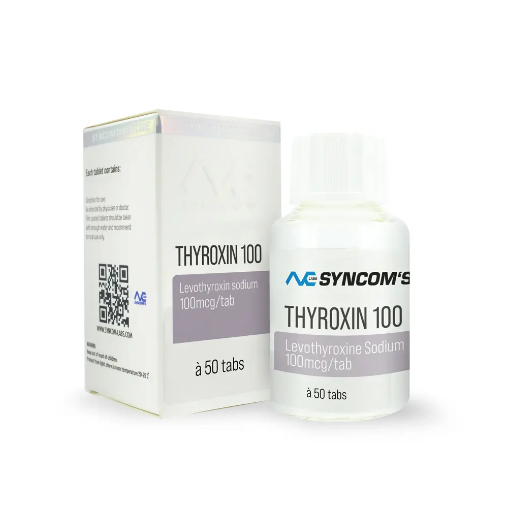 T4 – Thyroxin [100mcg/50tabs] | Syncom Labs