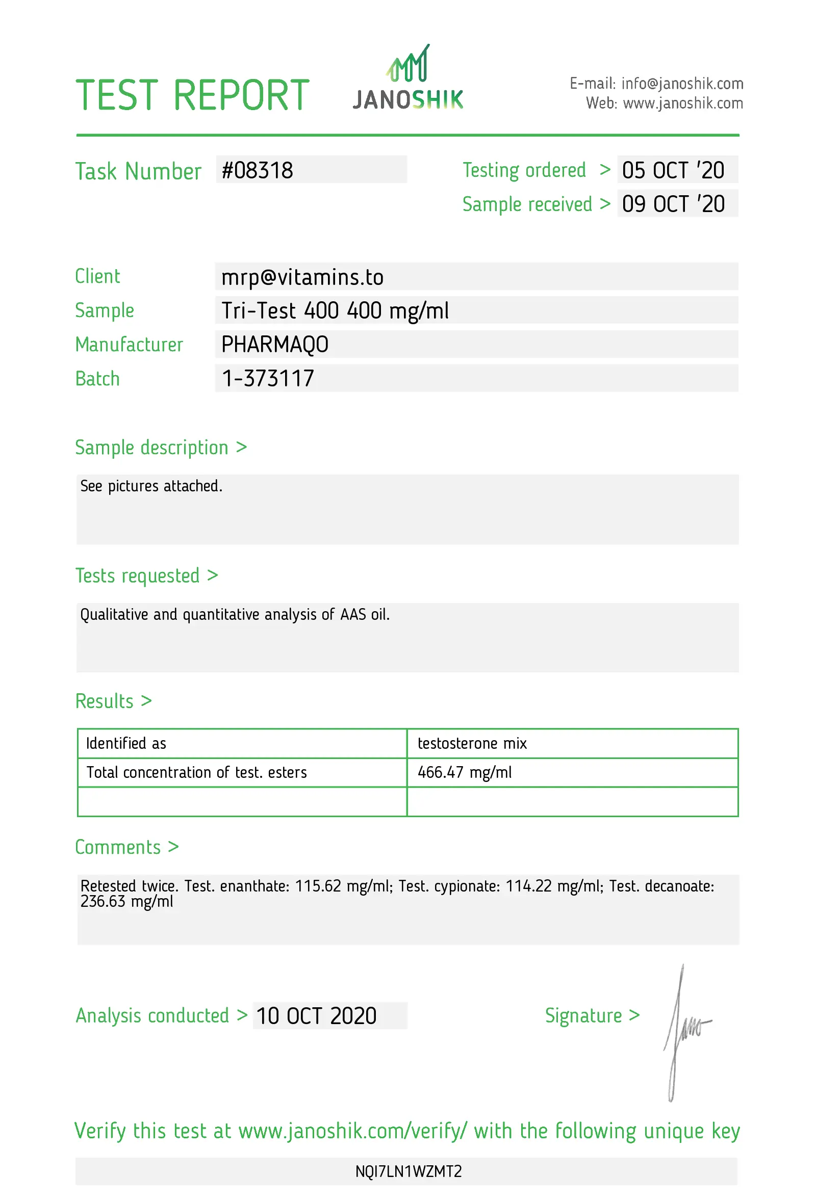 Tri-Ester Test 400 – Pharmaqo Labs