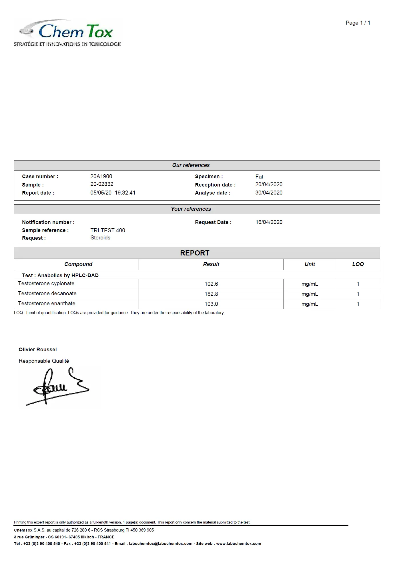 Tri-Ester Test 400 – Pharmaqo Labs