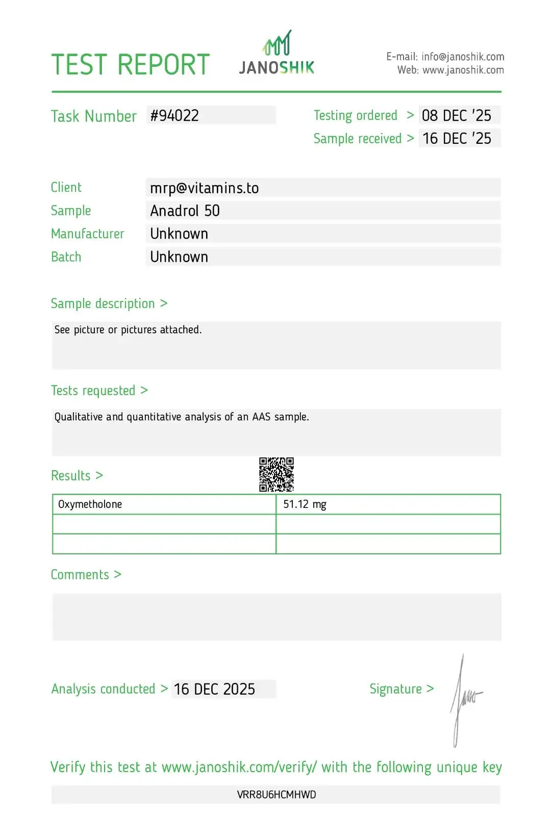 Anadrol 50 – Pharmaqo Labs [60tabs/50mg]