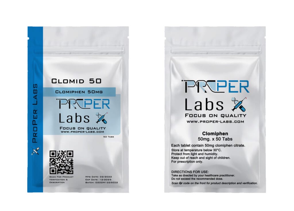 Clomiphene Citrate / Clomid Tablets PCT Proper Labs UK 