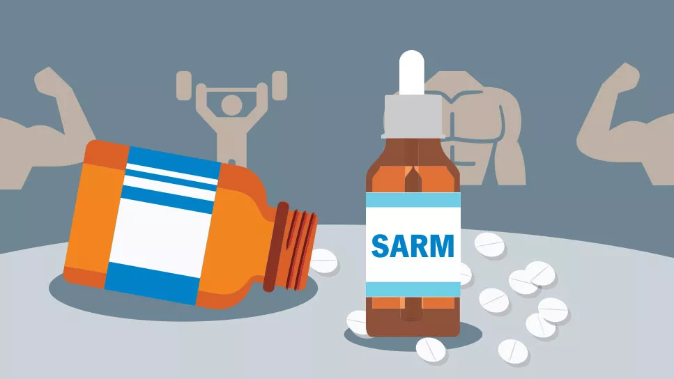 Image of SARMS in tablets and liquid form 