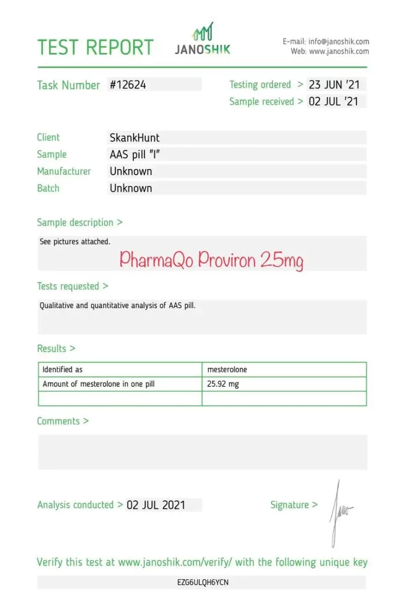 Pharmaqo Proviron 25.92mg