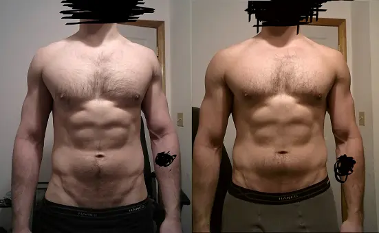 LGD-4033 Results before and after on men body