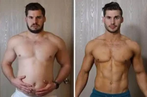 Patrick 8 weeks ostarine transformation, before and after results of Ostarine Fat loss 